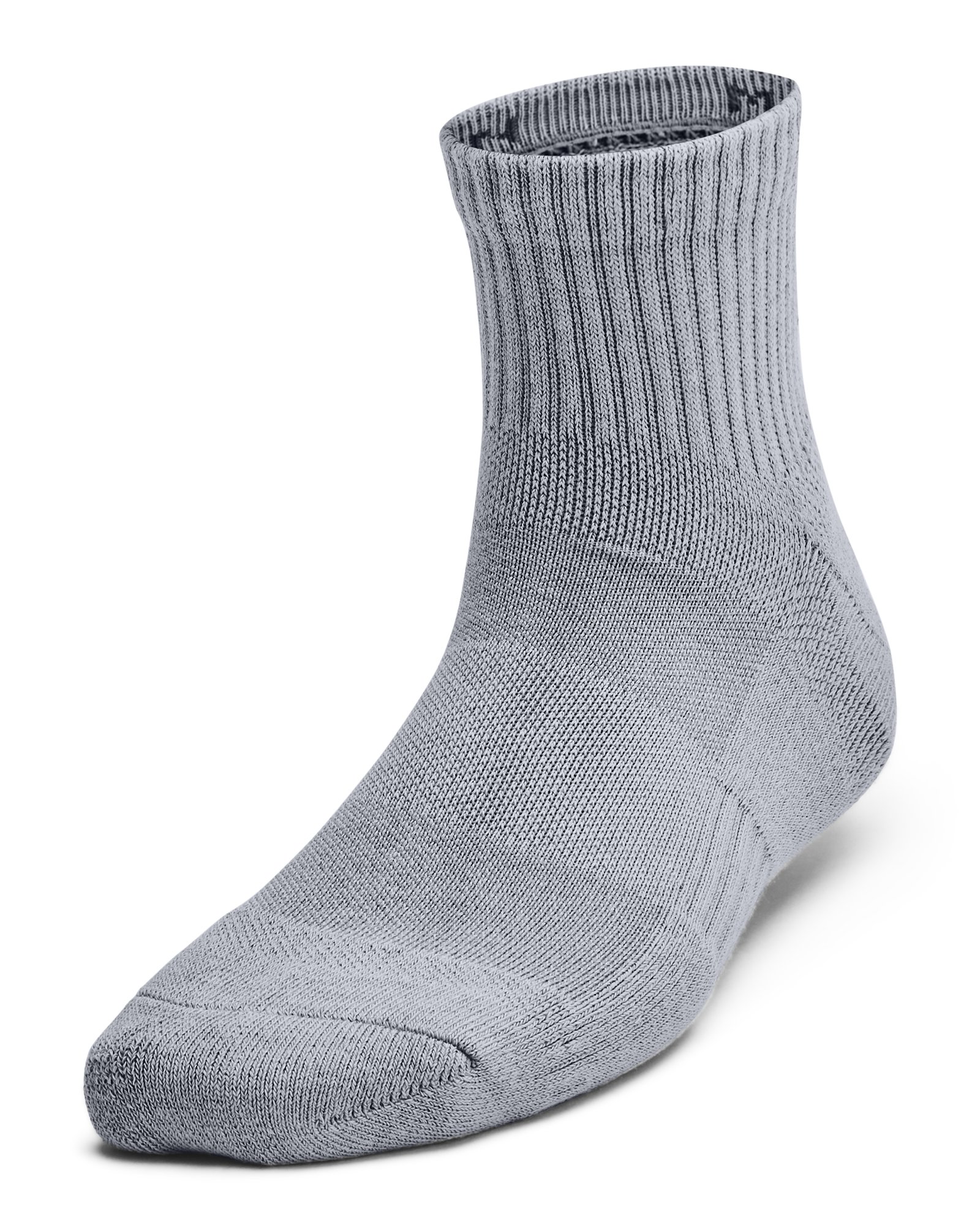 UA Training Cotton Kids' 3-Pack Quarter Socks 3