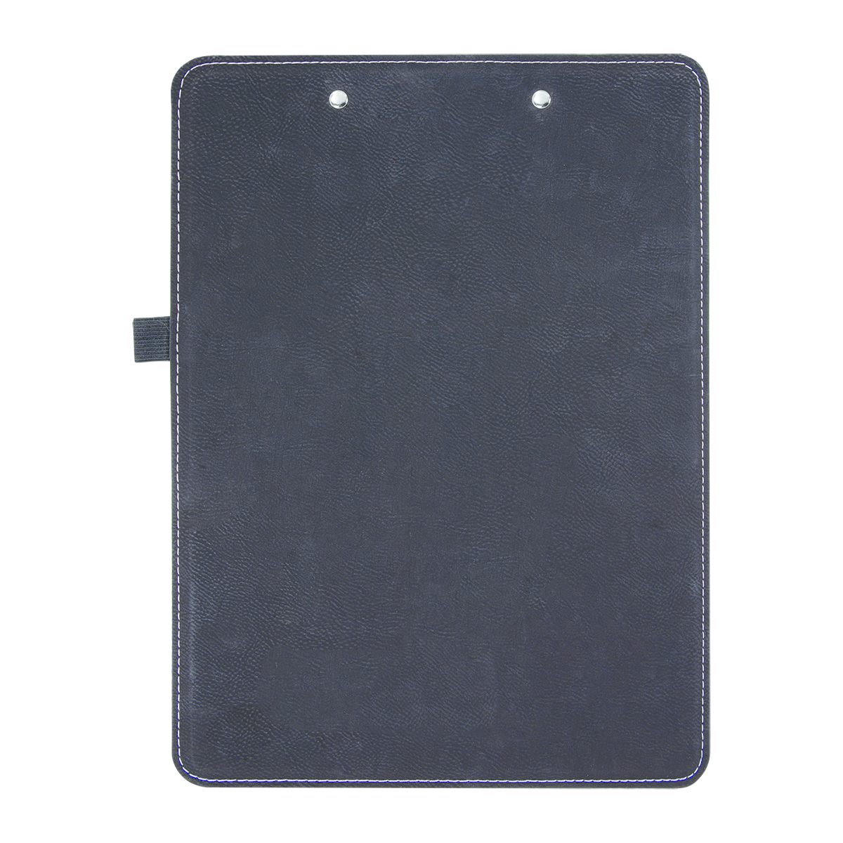 9" x 12 1/2" Black/Silver Leatherette Clipboard 7