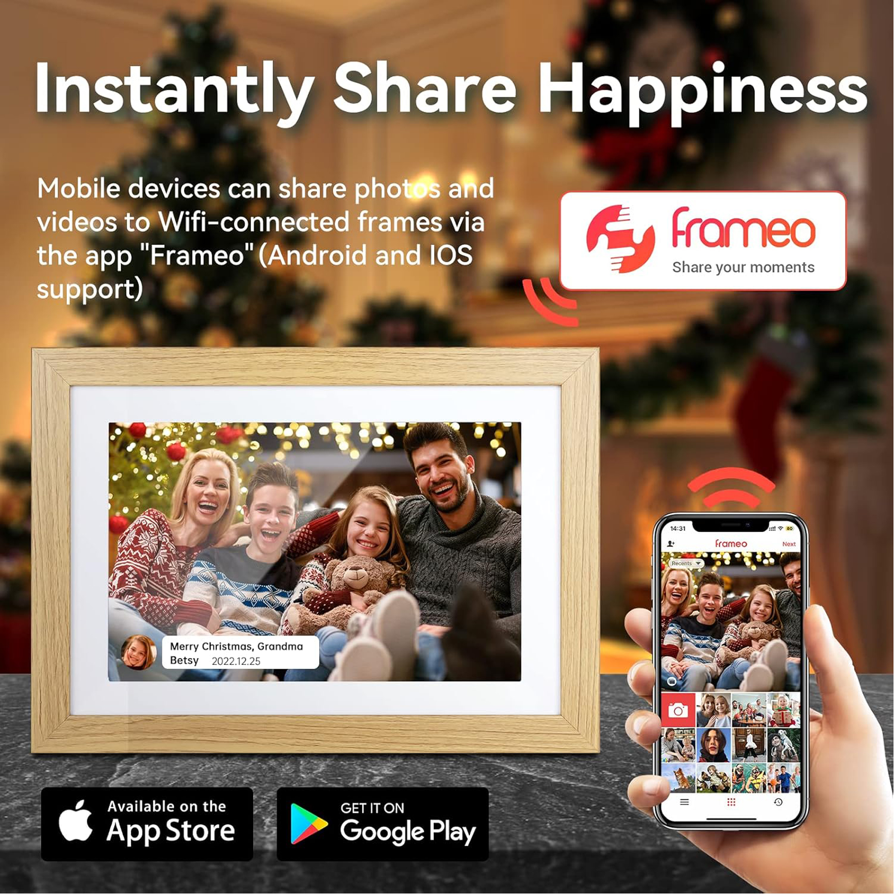 10.1" Digital Picture Frame with 16GB Memory 5