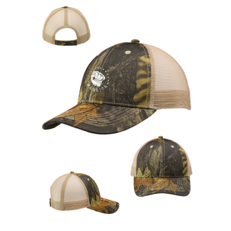 Woodland Camo Mesh Trucker Hat 2