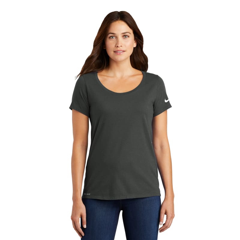 Nike Ladies Dri-FIT Cotton/Poly Scoop Neck Tee. 17