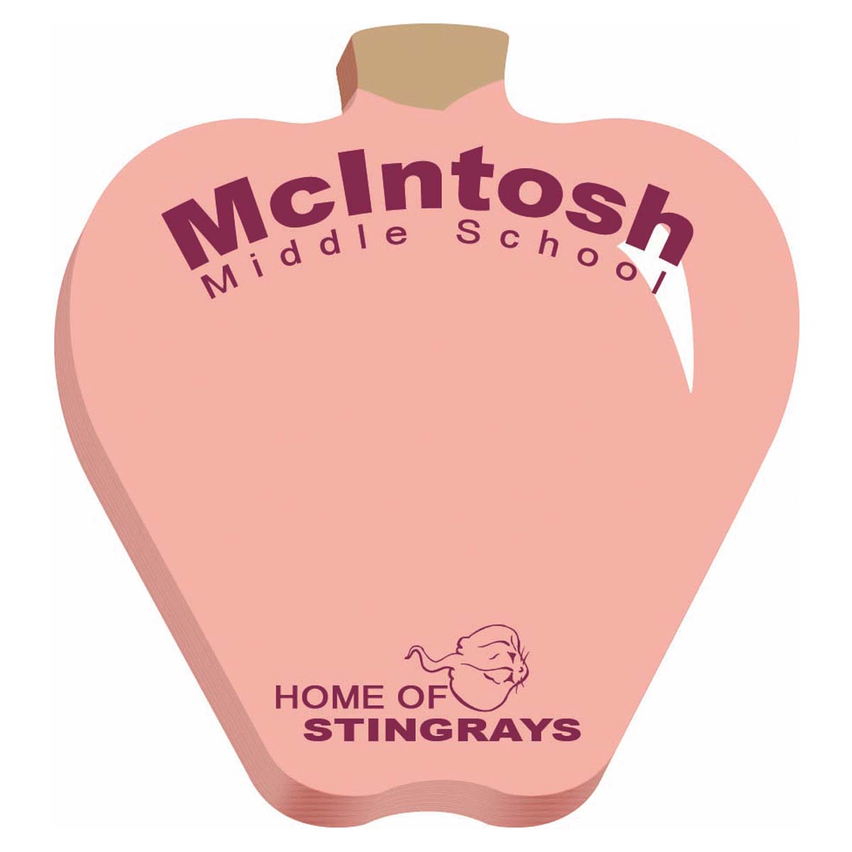 Souvenir® Sticky Note™ 3" x 3" Die Cut Pad, 25 sheet 52