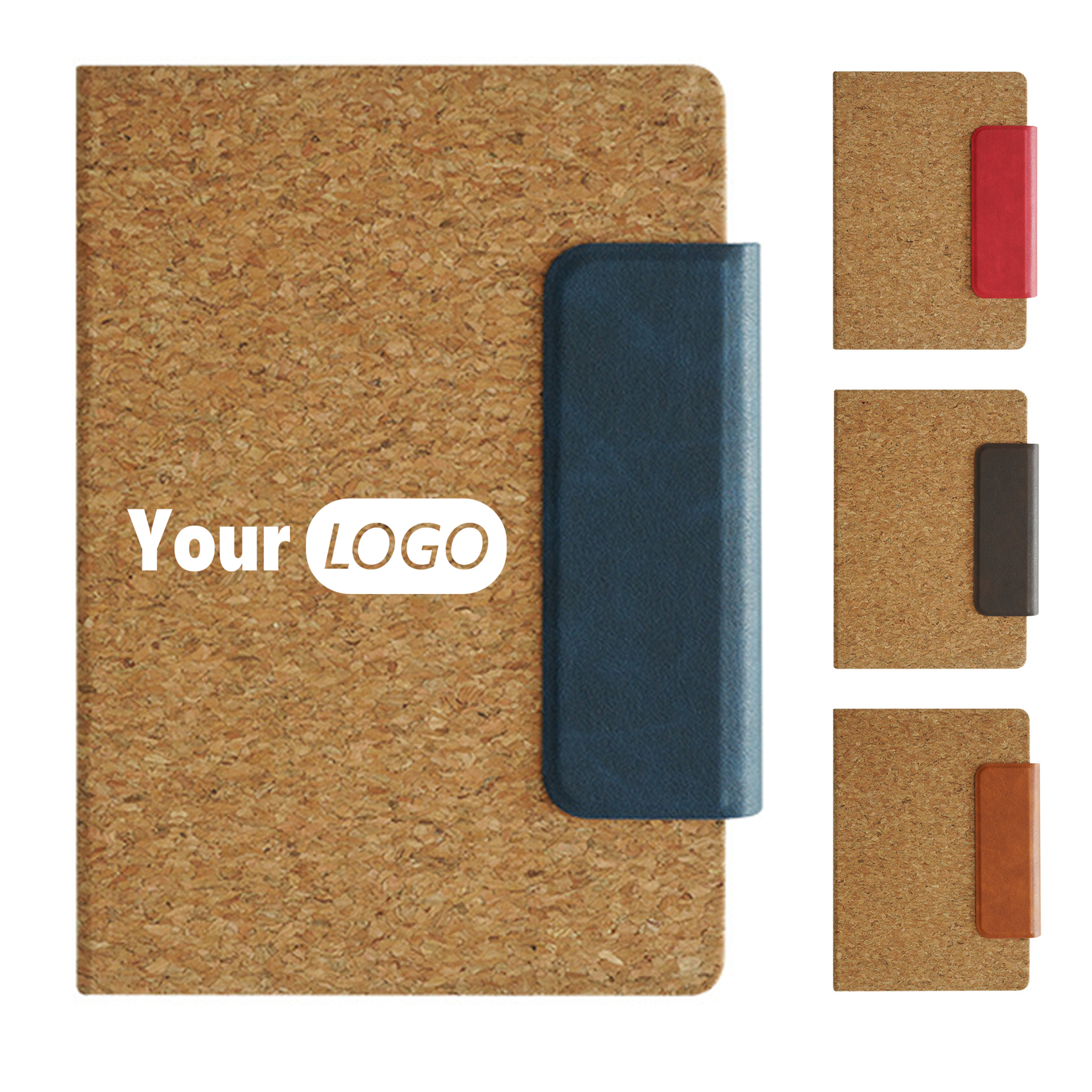 A5 Customizable Cork Texture Magnetic Notebook 1