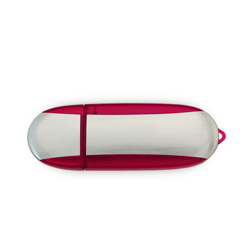 Lemont Brushed Aluminum Oval USB Flash Drive 37