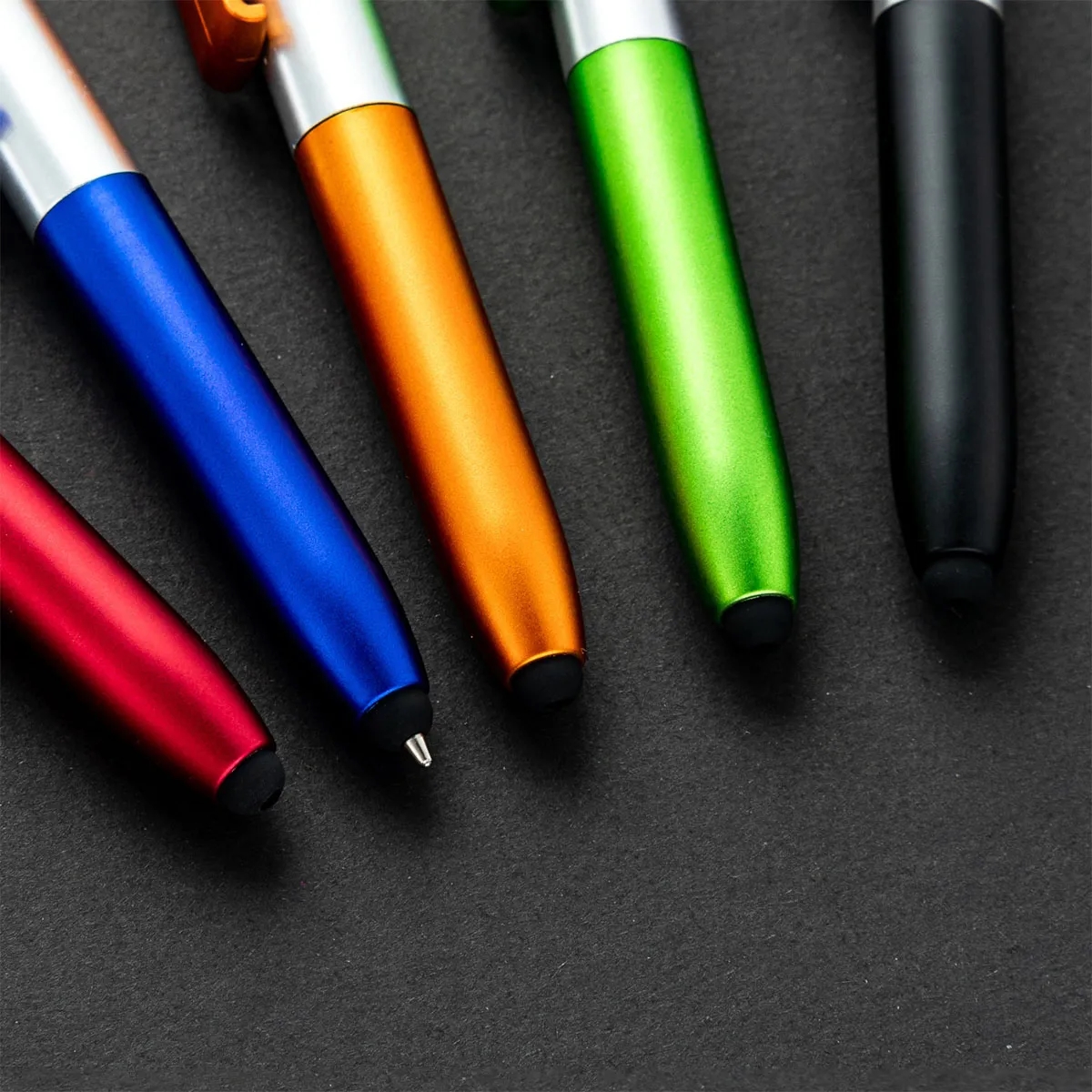 4 in 1 Ballpoint Pen with Tip Led Light Foldable Phone Stand 4