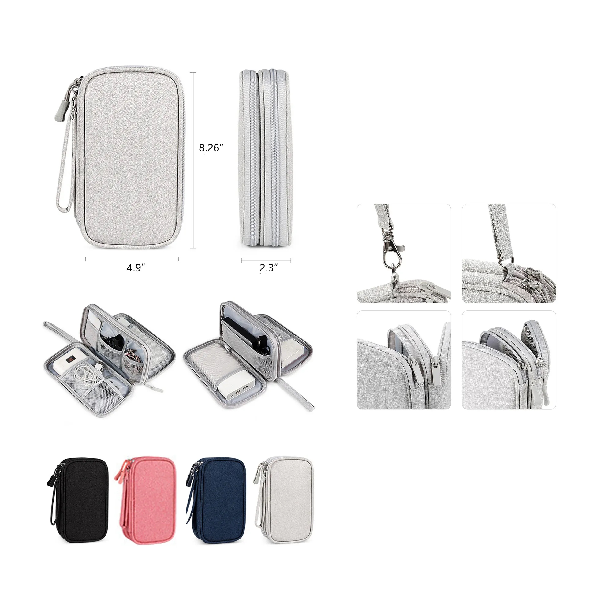 Multi-Functional Double-Layer Accessories Storage Bag 5