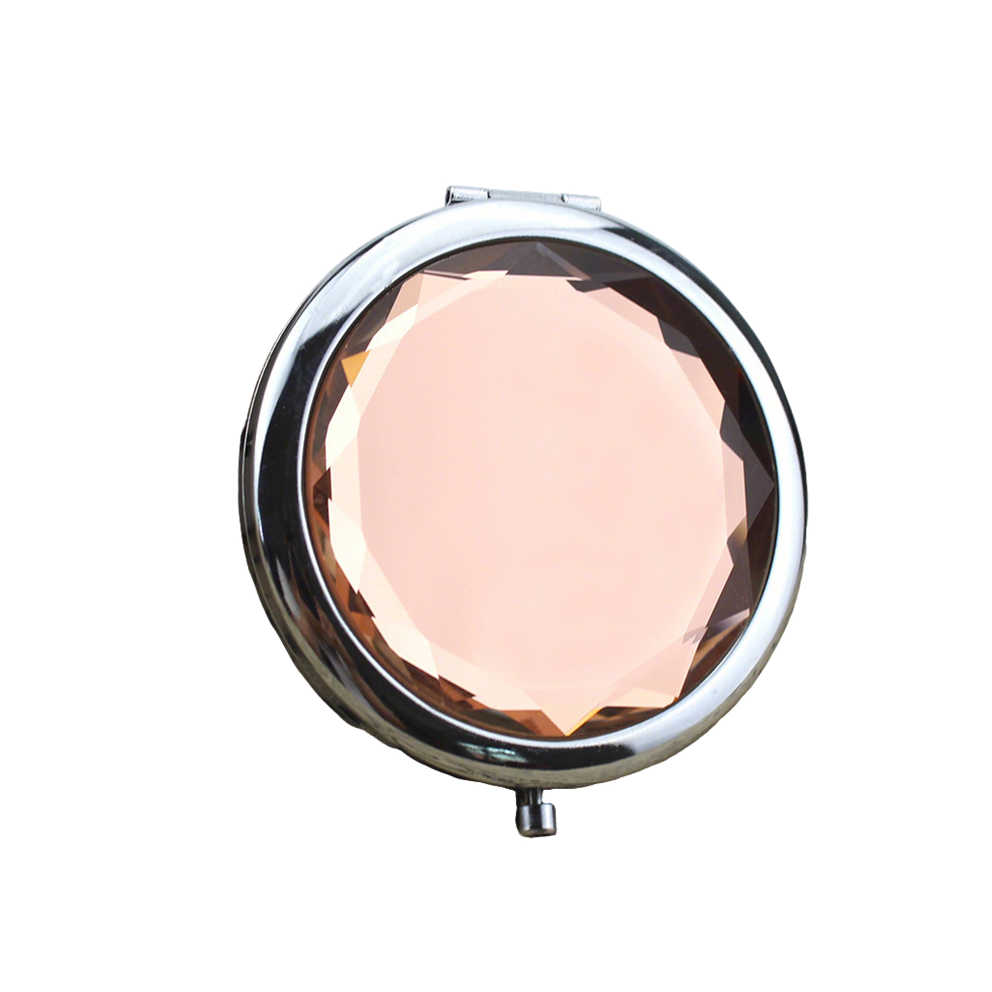 Crystal Folding Vanity Mirror With Dual Magnification 2.8" 5