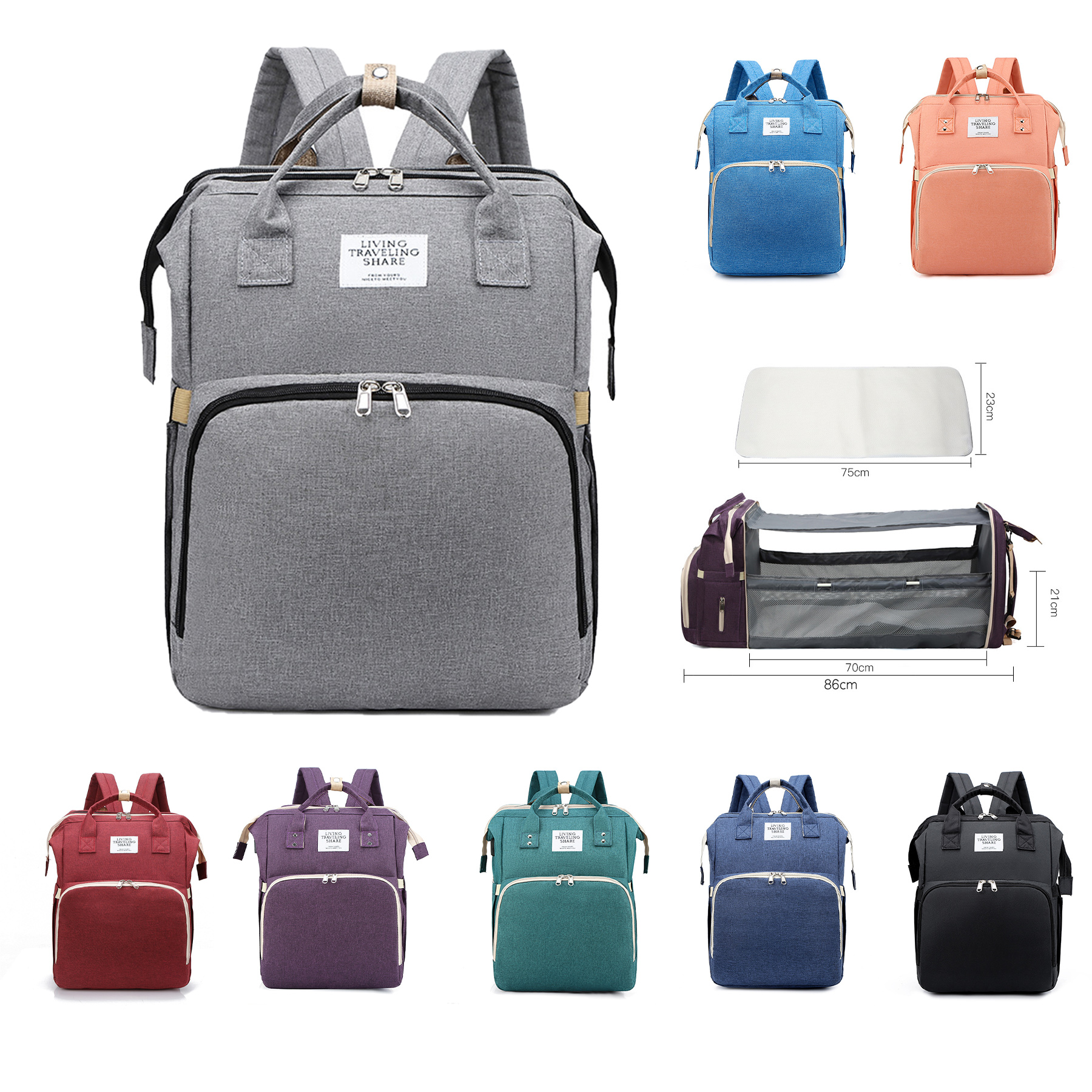 Diaper Bag Backpack for Travel 2