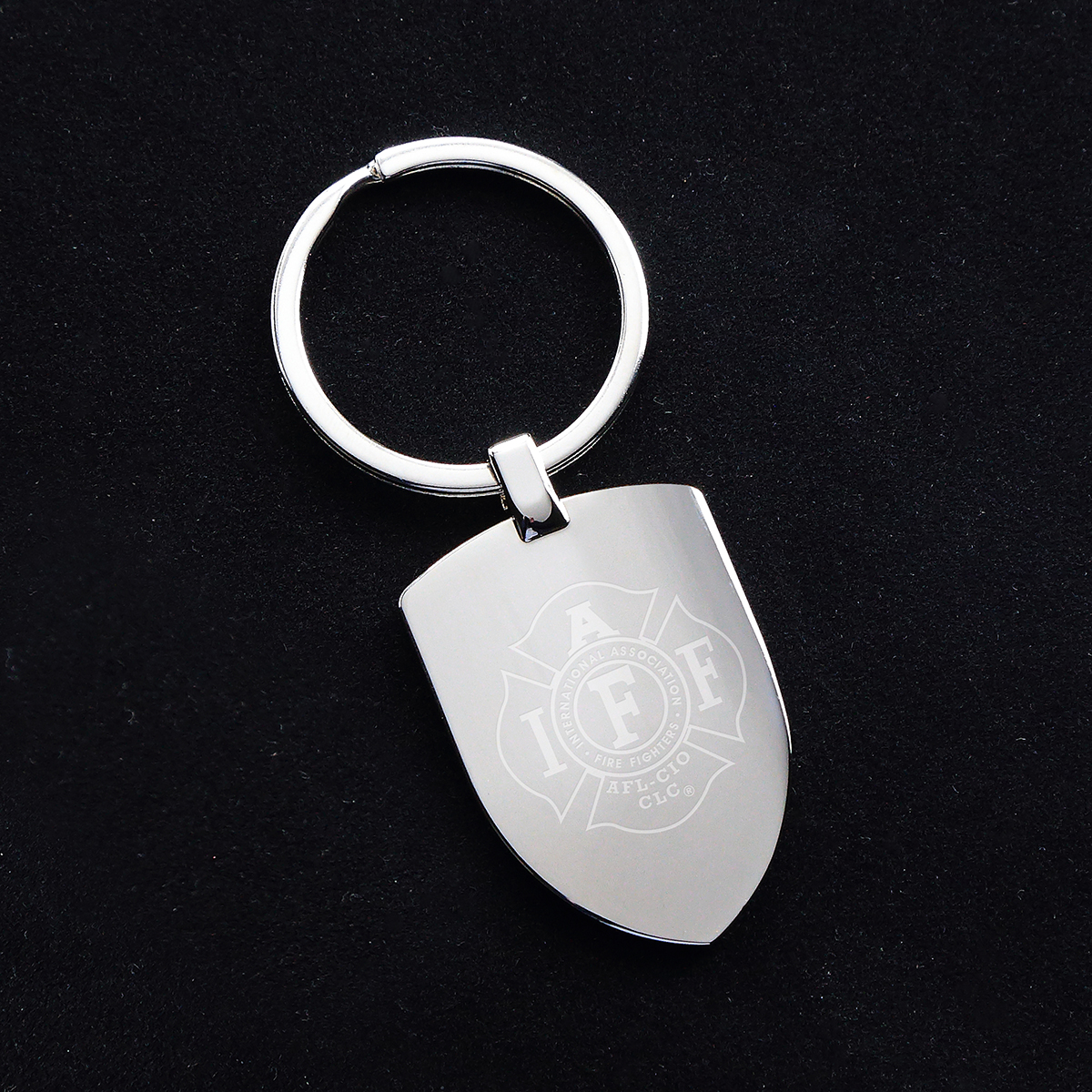 Inspire Shield Shaped Metal Key Chain