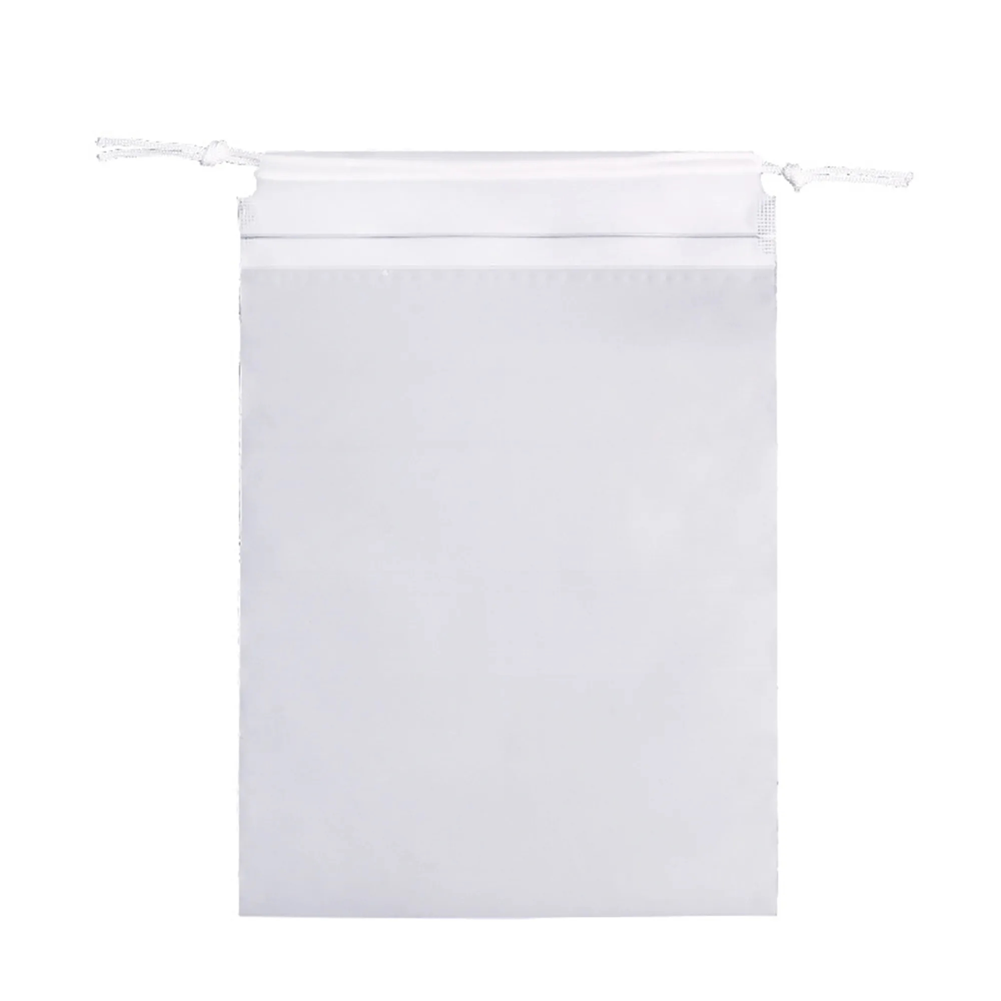 Frosted Transparent Plastic Drawstring Bag 6