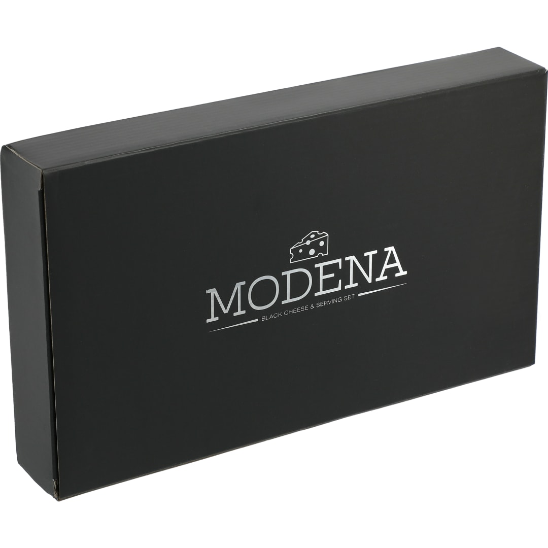 Modena Black Cheese & Serving Set 40