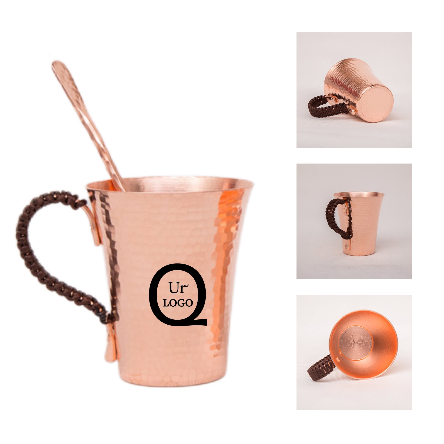 11.83Oz Solid Copper Mug