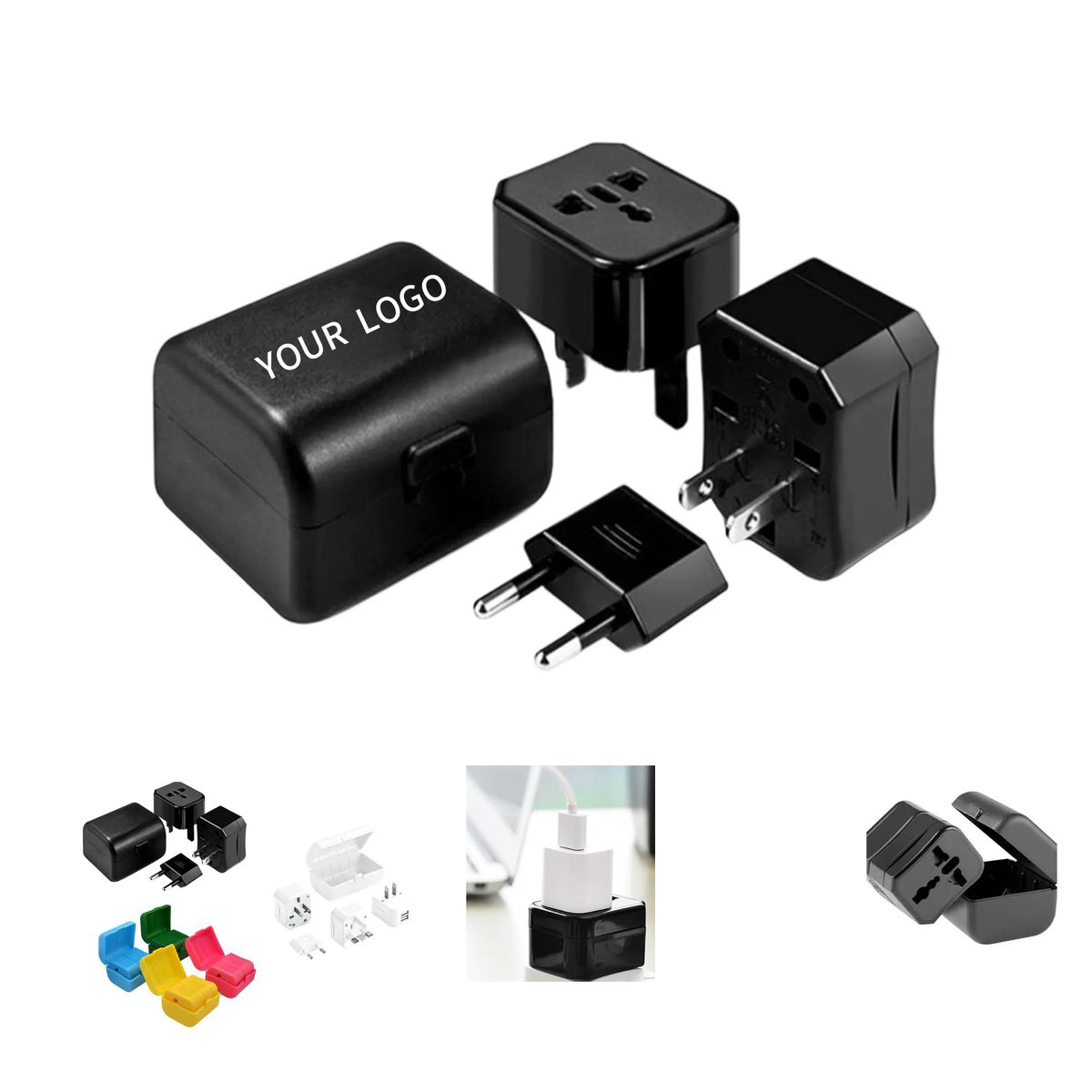 Portable Multi Plug Travel Adapter with Compact Size 4