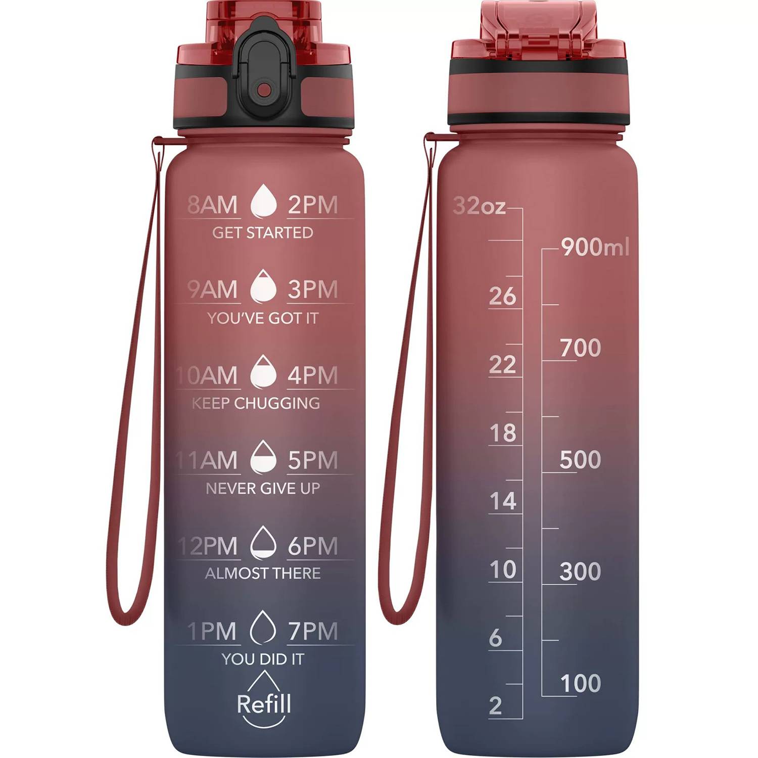 32oz BPA-Free Leakproof Water Bottle w/Gradient Color Design 7