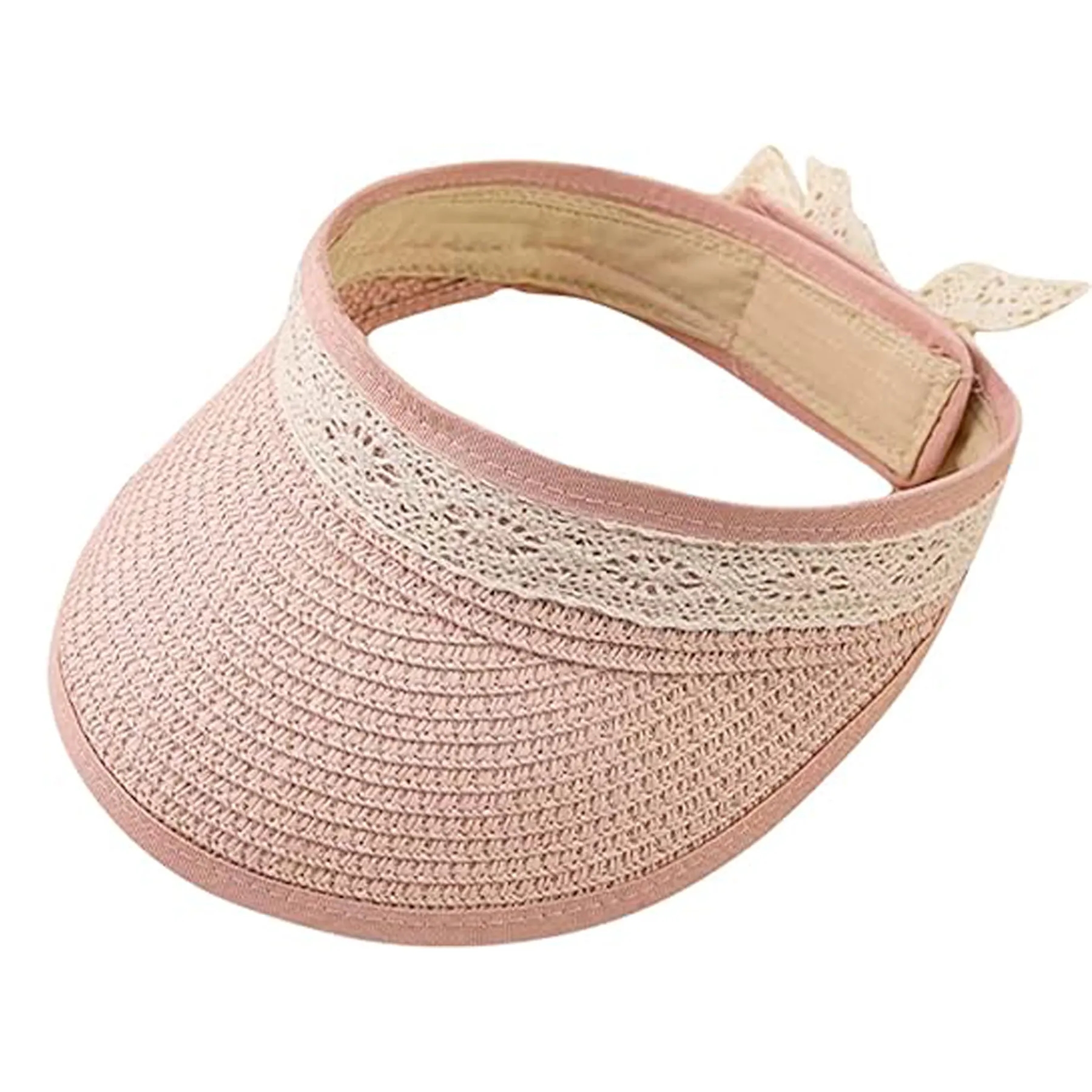 Lace Bowknot Toddler Foldable Straw Hat 6