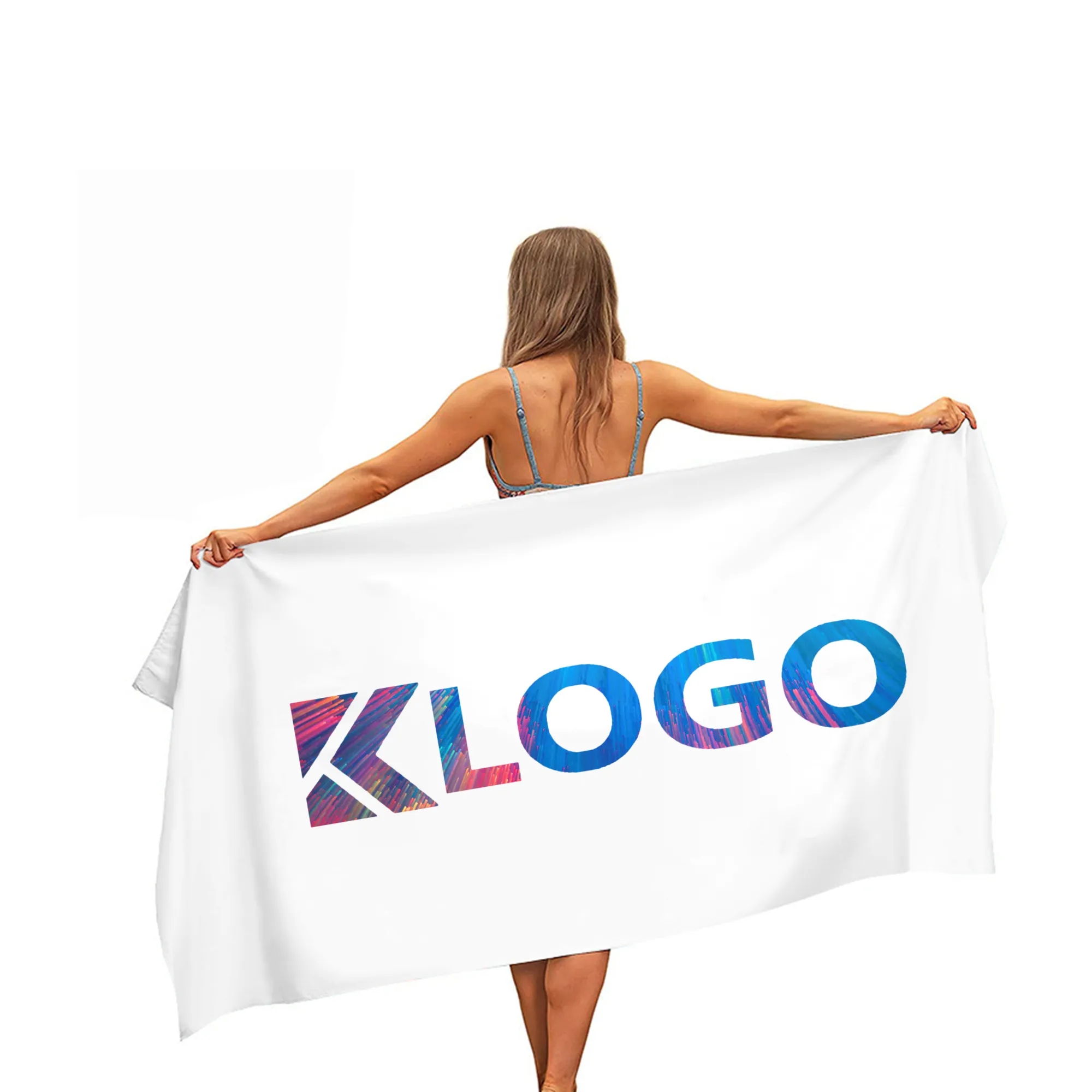 Sublimated Microfiber Beach Towel 30" x 60" Full Color 2