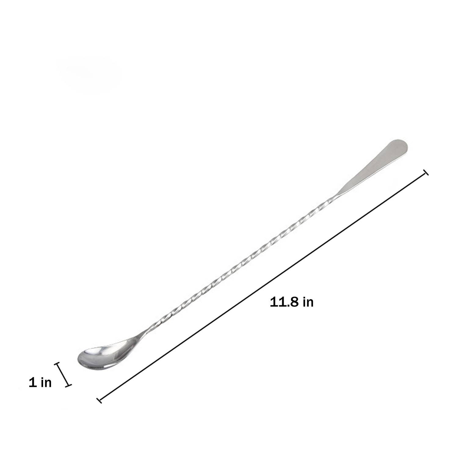 Stainless Steel Cocktail Mixing Spoon w/ Long Handle 7