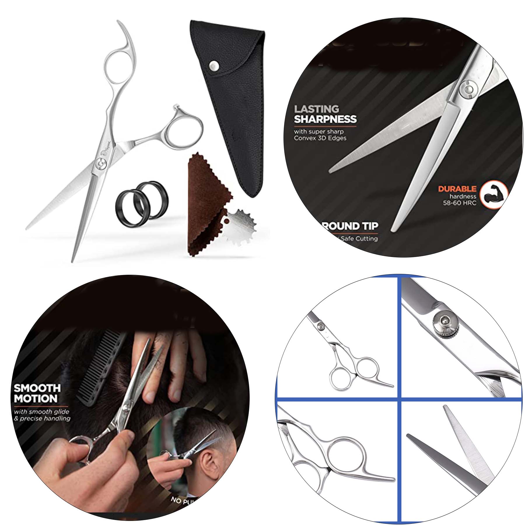 6 Haircut Scissors Hair Kit 2