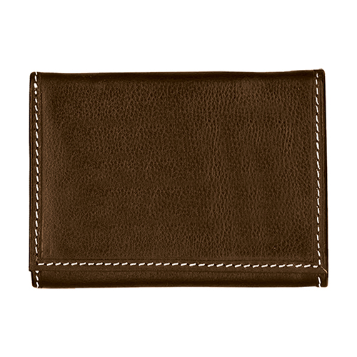 Andrew Philips® Leather Contrast Stitch Tri-Fold Wallet 9