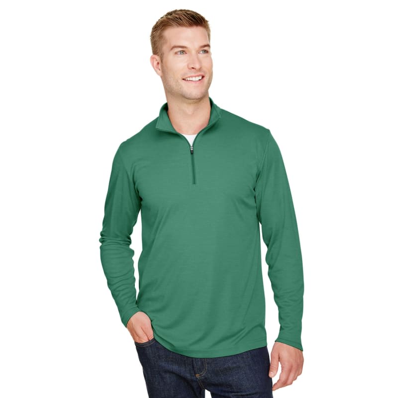 Team 365 Men's Zone Sonic Heather Performance Quarter-Zip 8