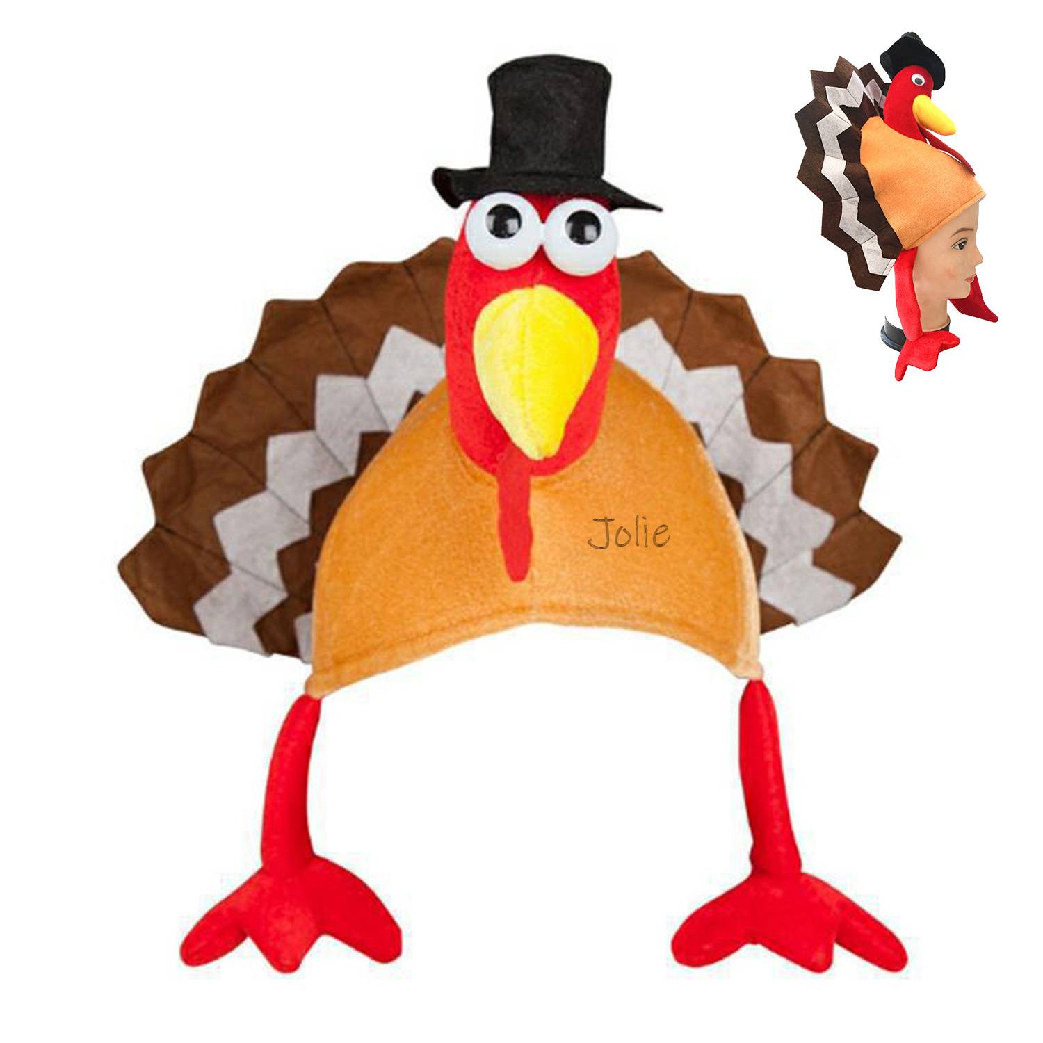 Thanksgiving Turkey Plush Hats 2