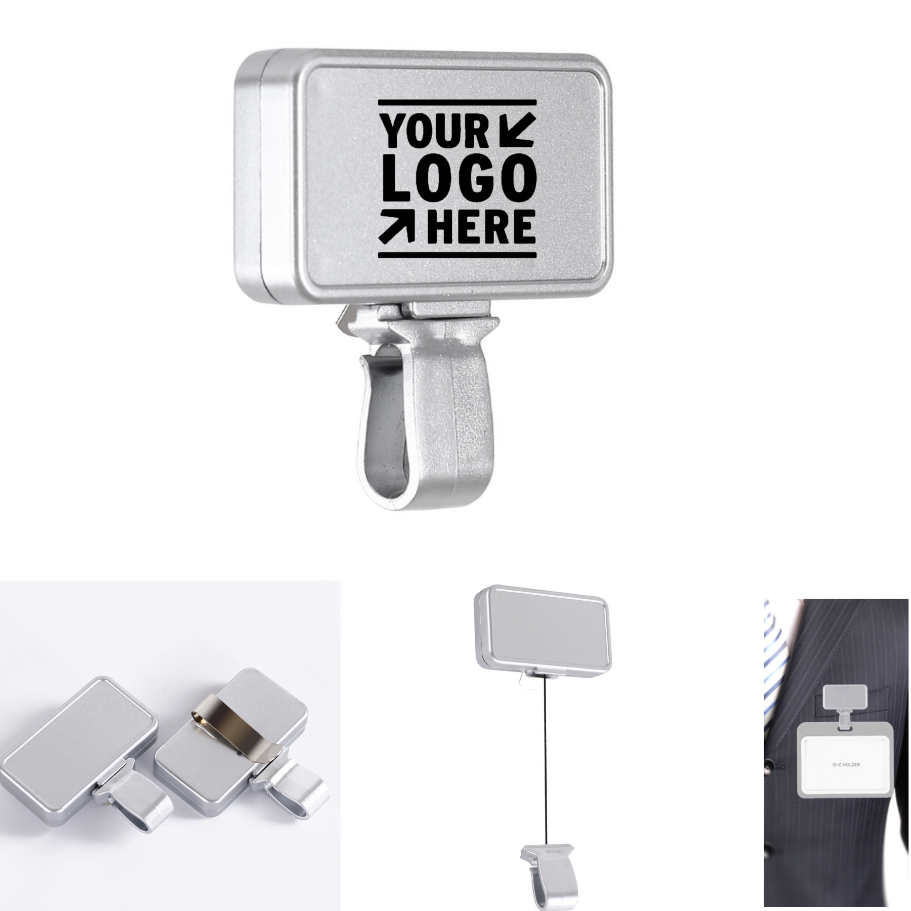 Retractable Badge Reel Clips Holder 1