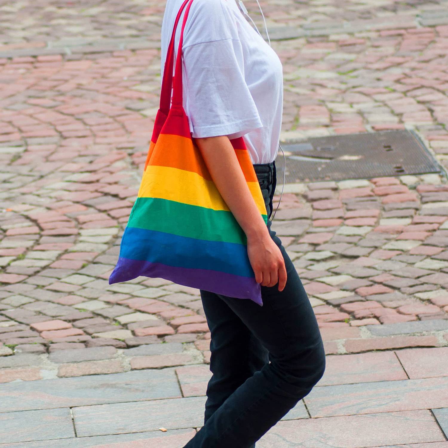 Rainbow Canvas Tote Bag 3