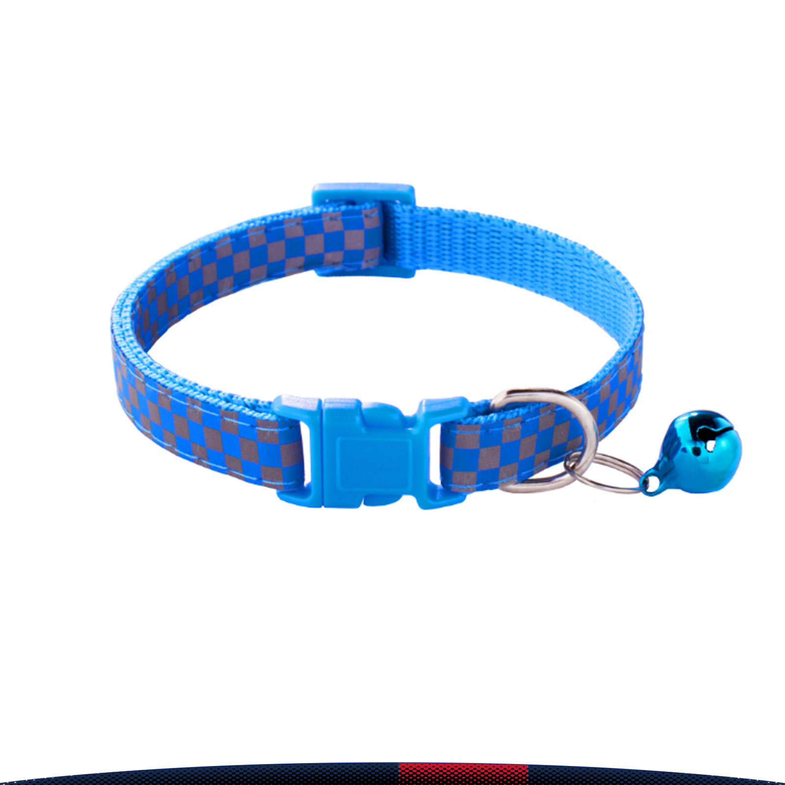Wagglo Reflective Checkerboard Pet Collar 4