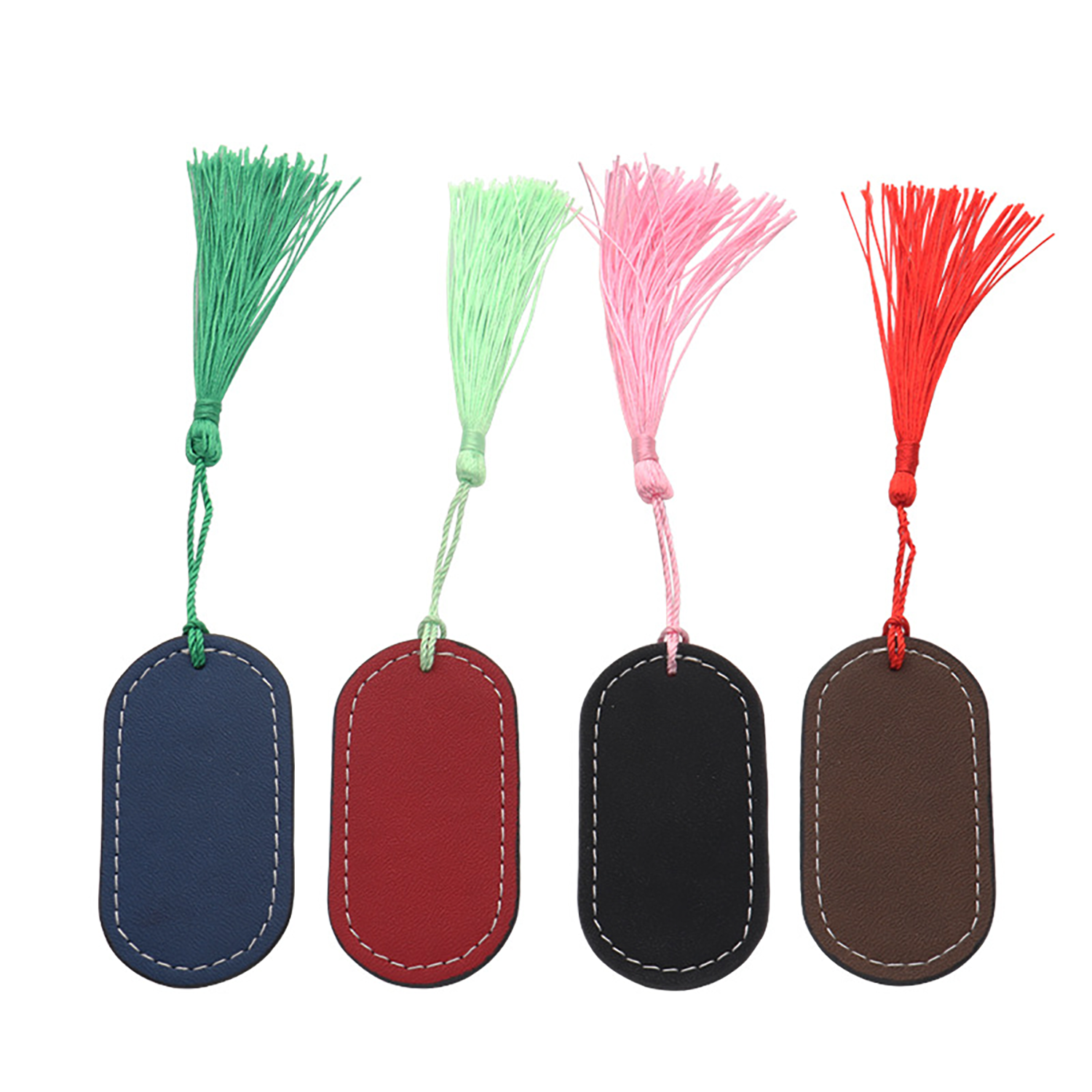 Tassel PU Leather Bookmark 4