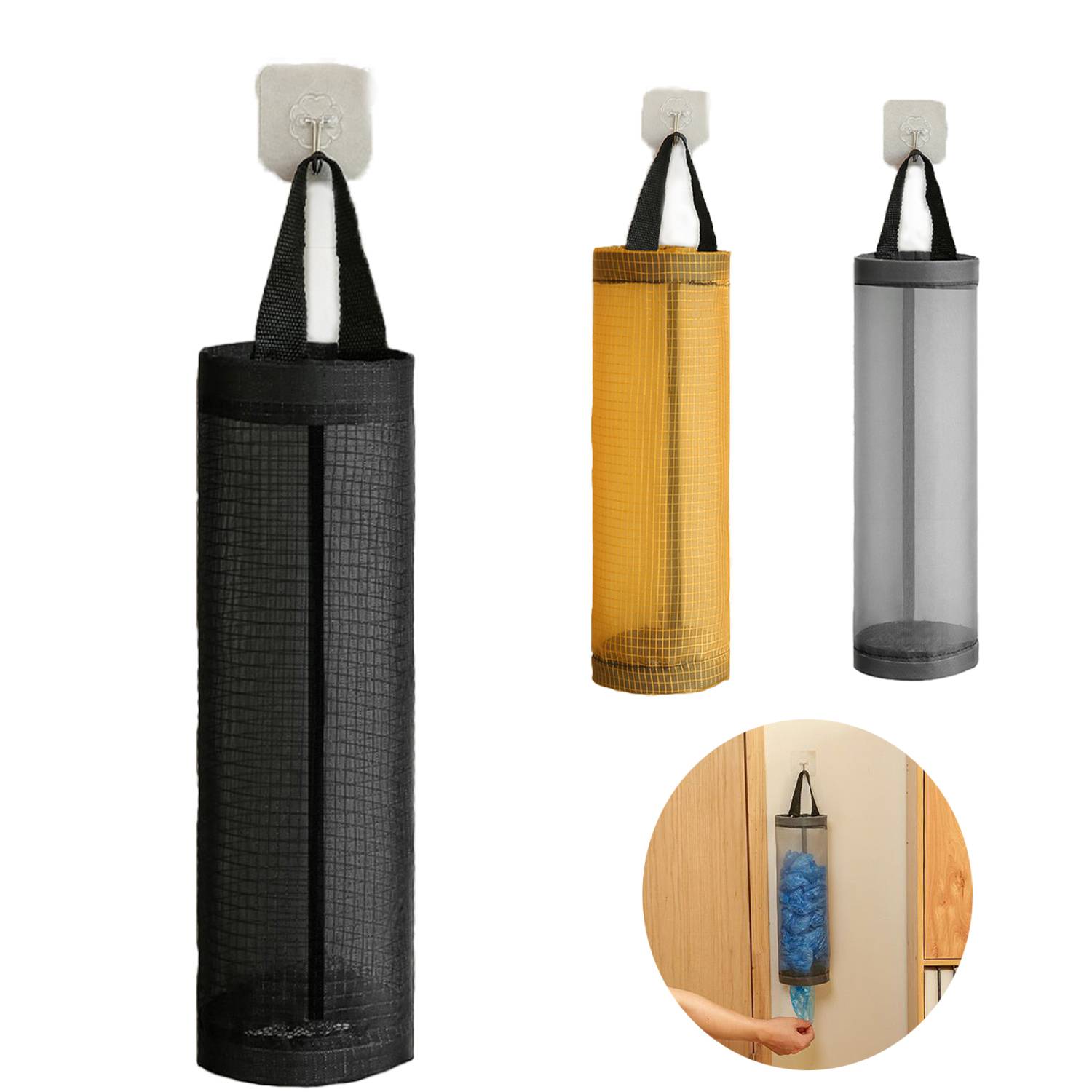 Wall- mounted Hanging Plastic Bag Holder Dispenser 5