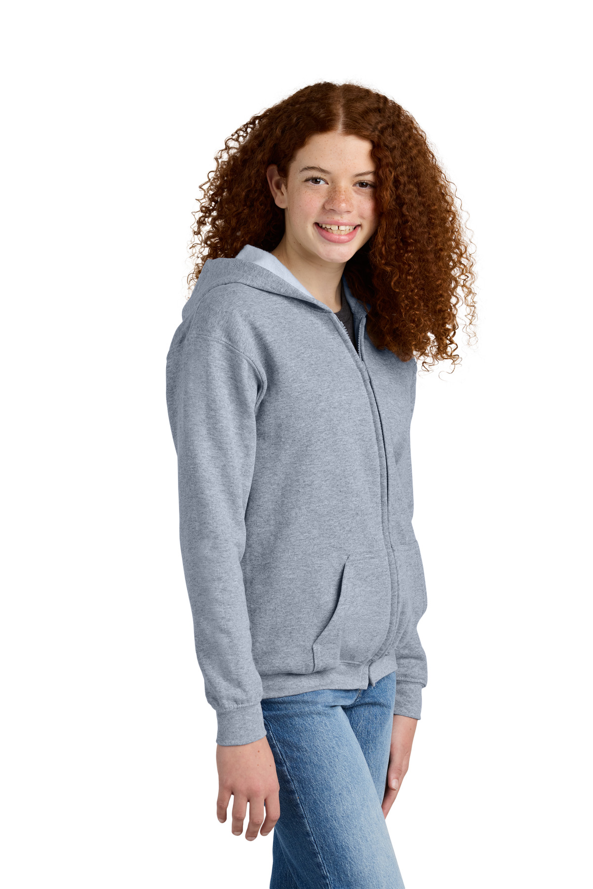 Gildan Youth Heavy Blend Full-Zip Hooded Sweatshirt. 18600B 16