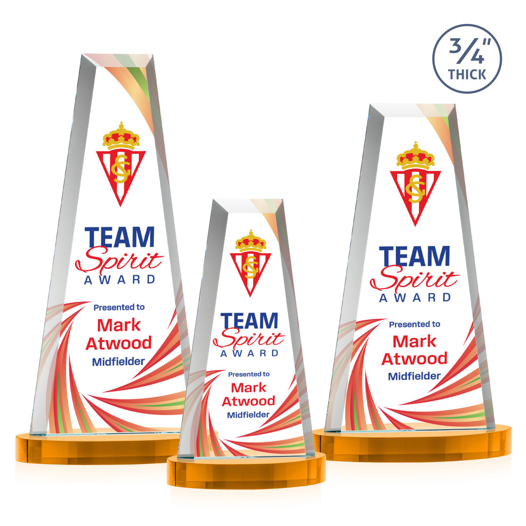 Imperial VividPrint™ Award on Alberton Base - Amber