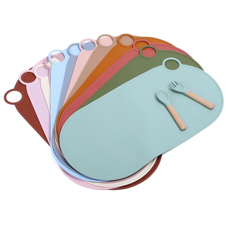 Custom Silicone Baby Food Placemat & Kids Toddler Table Mat 3