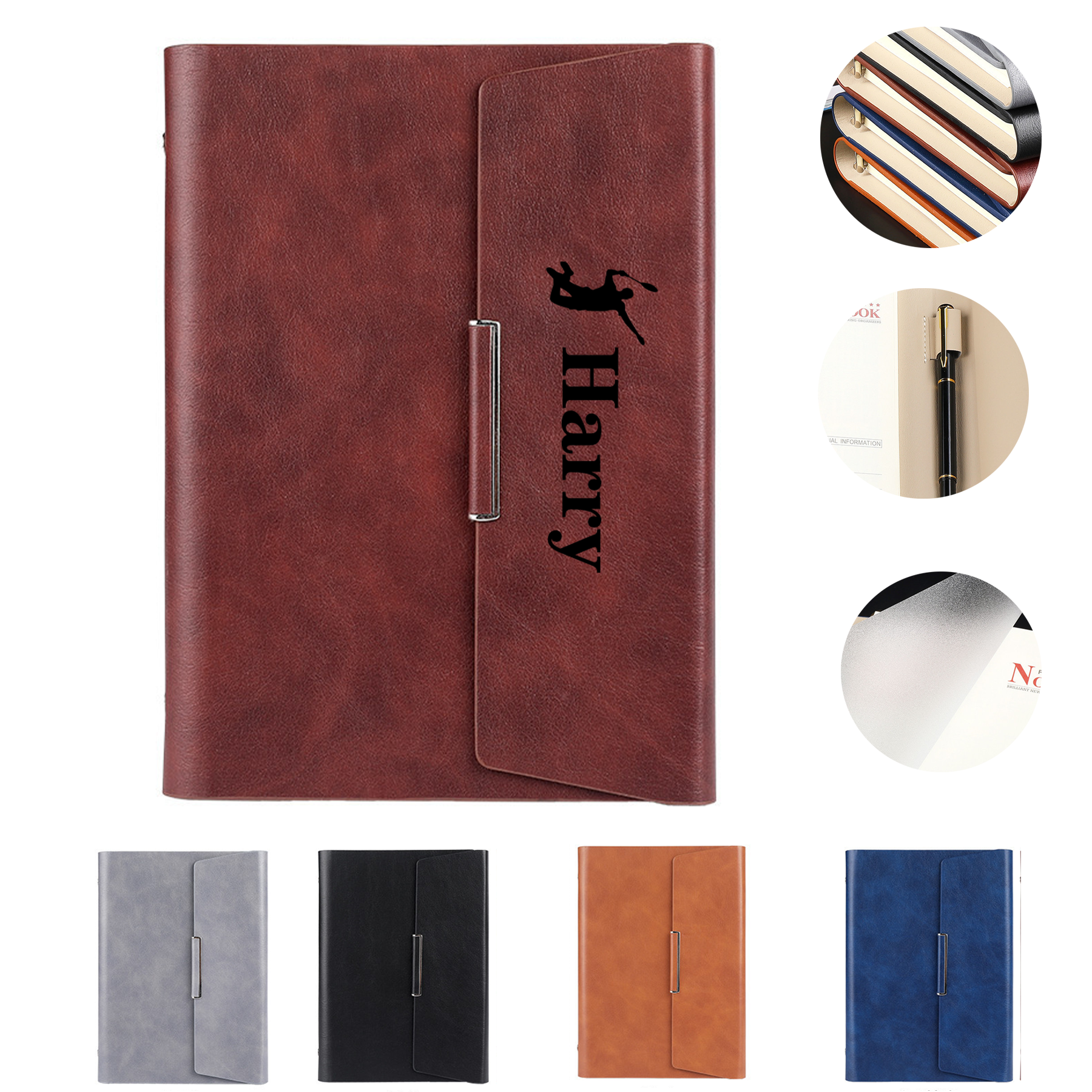 A5 PU Leather Binder Notebook 1