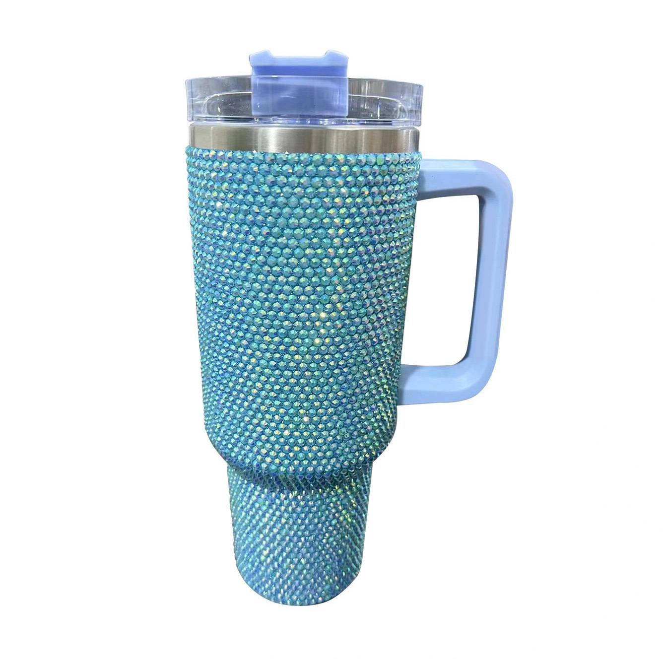 40oz diamond-set thermos w/ handle 8
