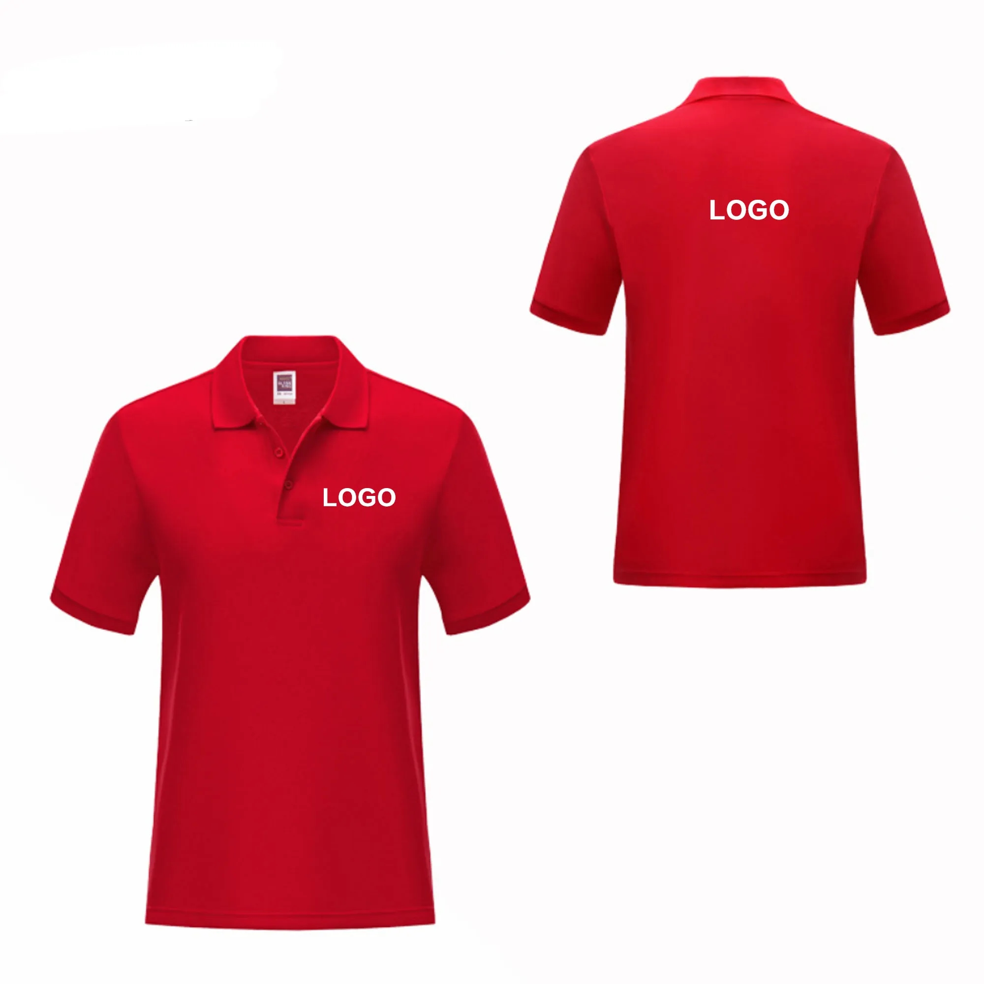 Customized Cotton Short-Sleeved Polo Shirt 4