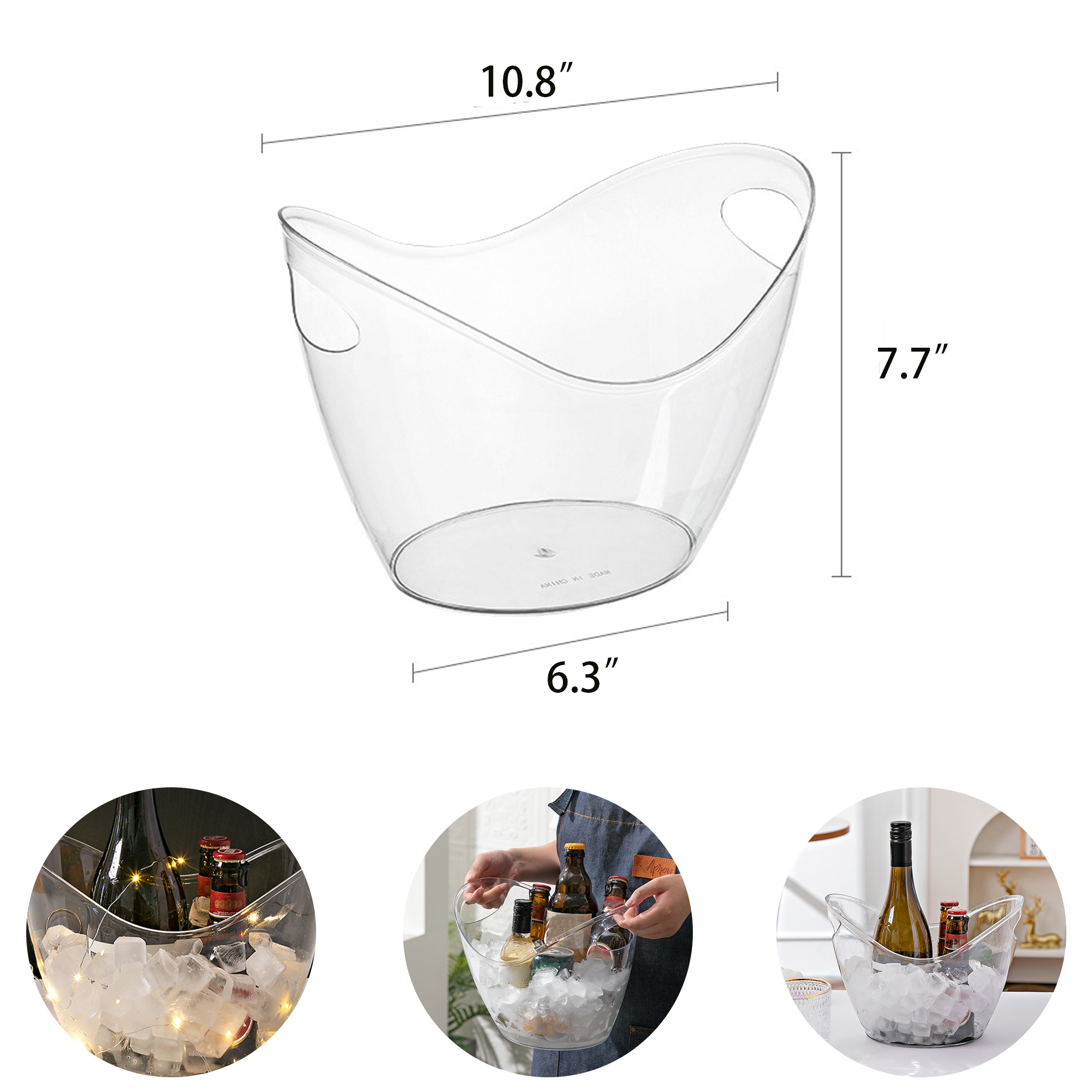 4 Liter Champagne Tub Ice Wine Bucket 3