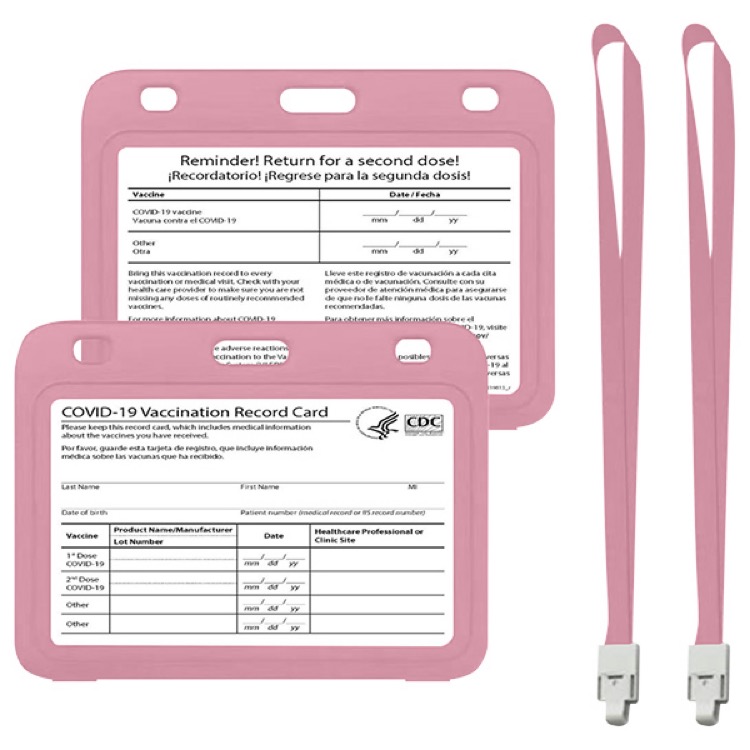 Vaccine Card Sleeve & Lanyard Set 15