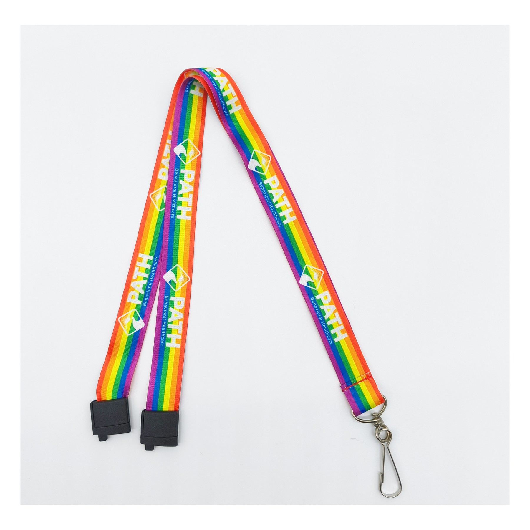 Customized Rainbow Style Lanyards