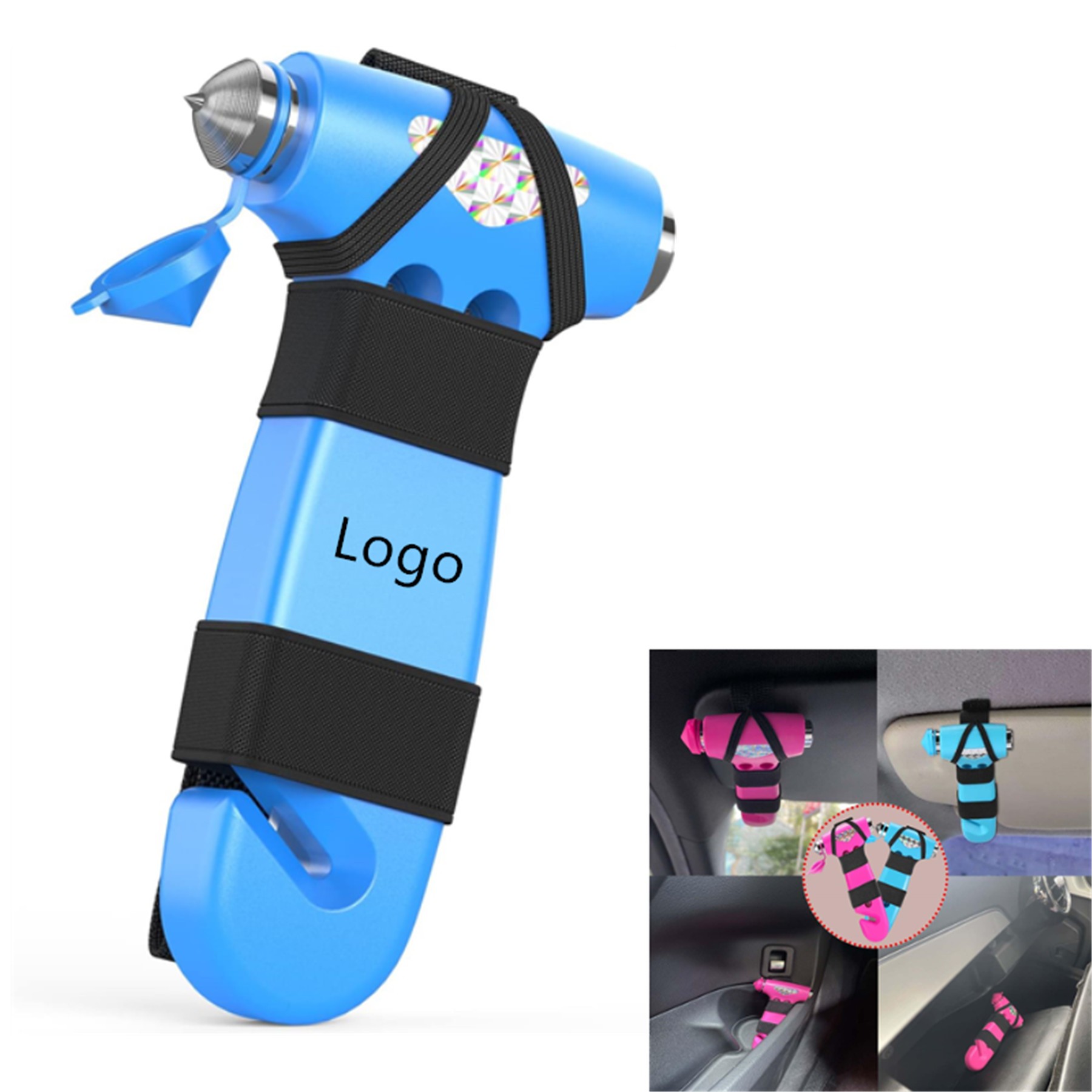 Car Safety Hammer Include Straps 3