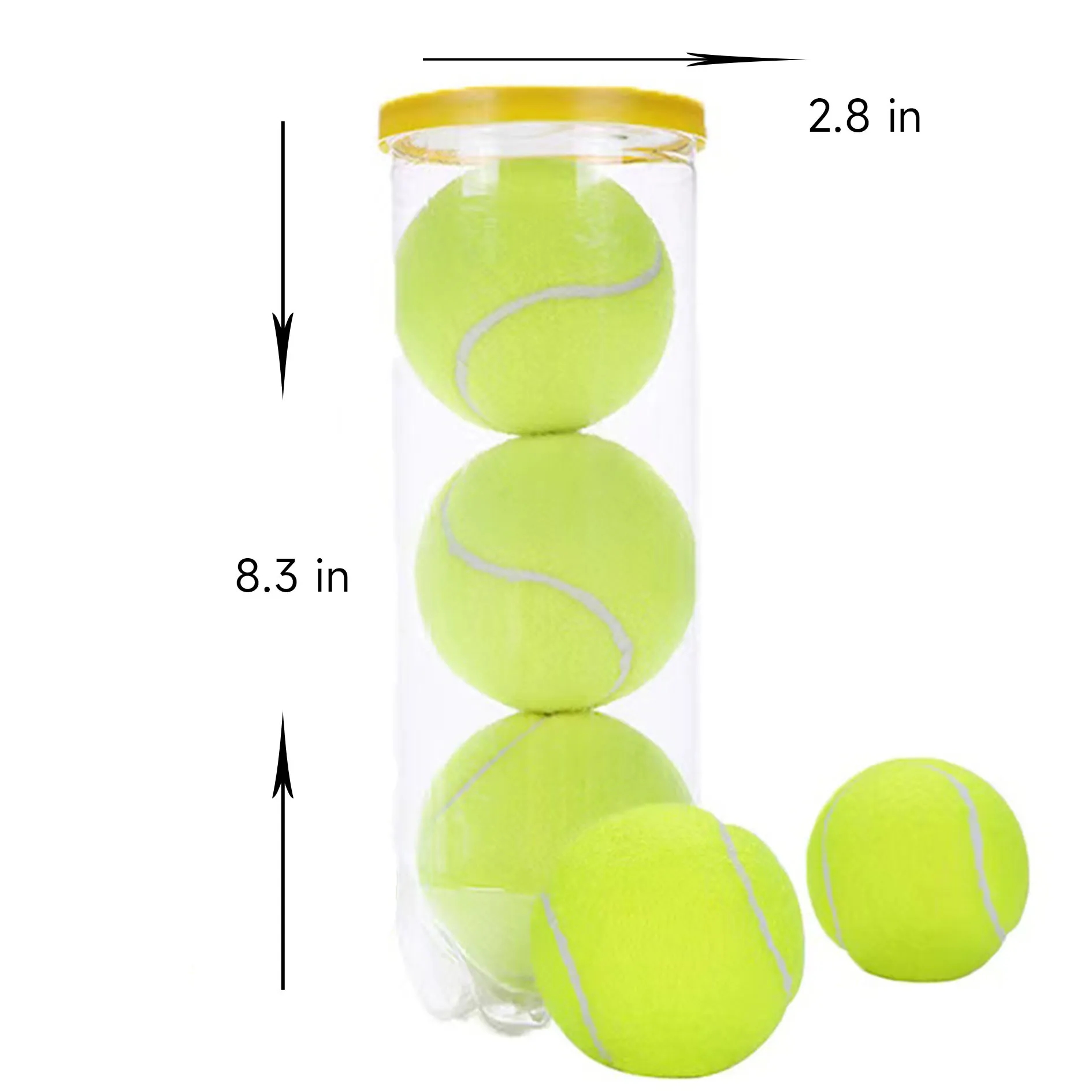 Custom Canned Tennis Balls 25% Synthetic 2