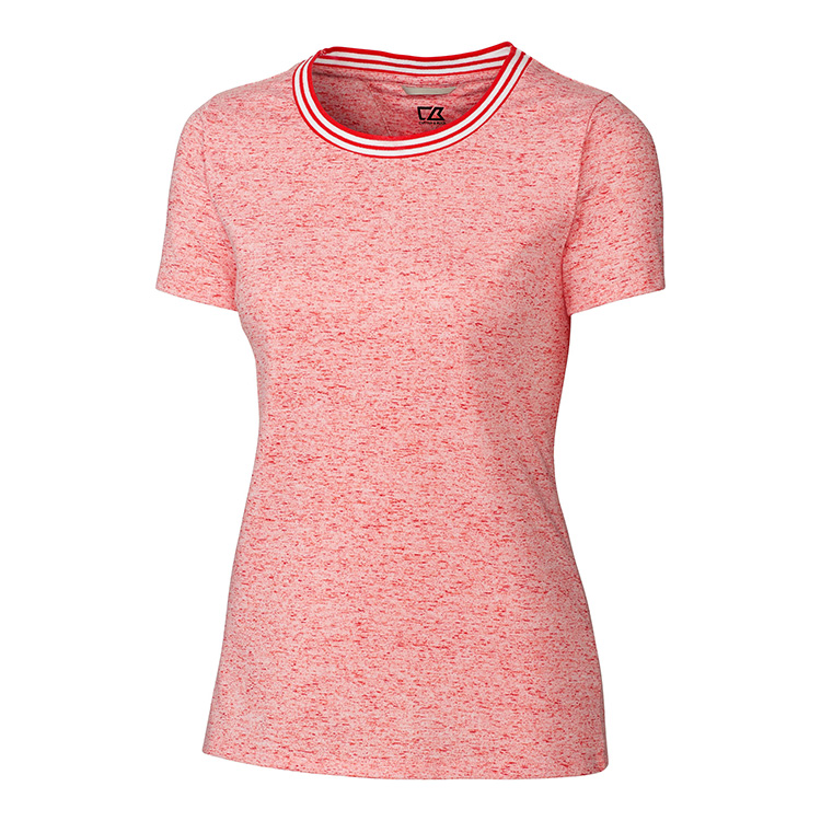 Cutter and Buck Ladies Advantage Space Dye Tee 1