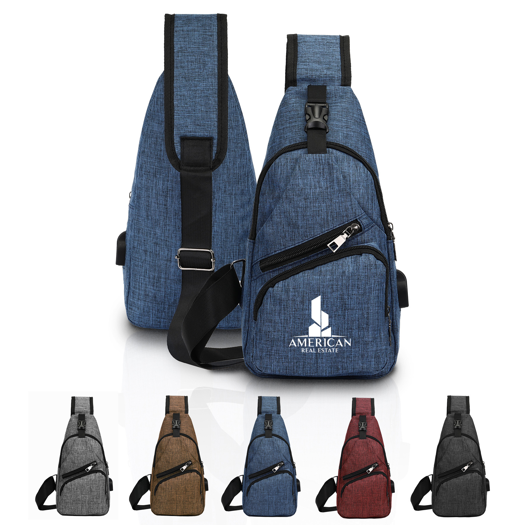 Polyester Crossbody Sling Bag 3