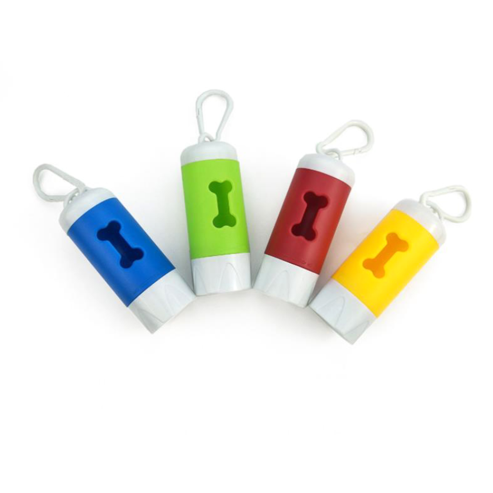 Pet Waste Bag with Keychain Flashlight