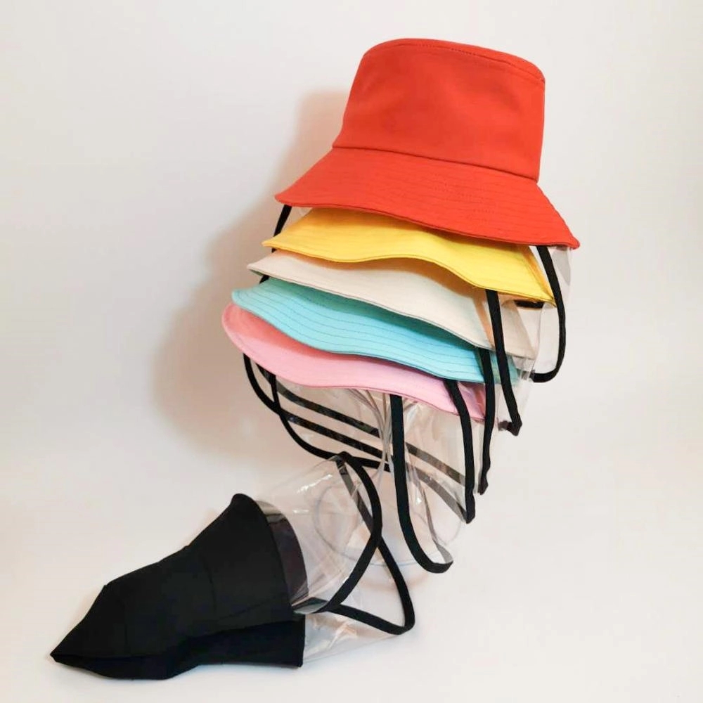 Outdoor Protective Face Shield Hat w 3