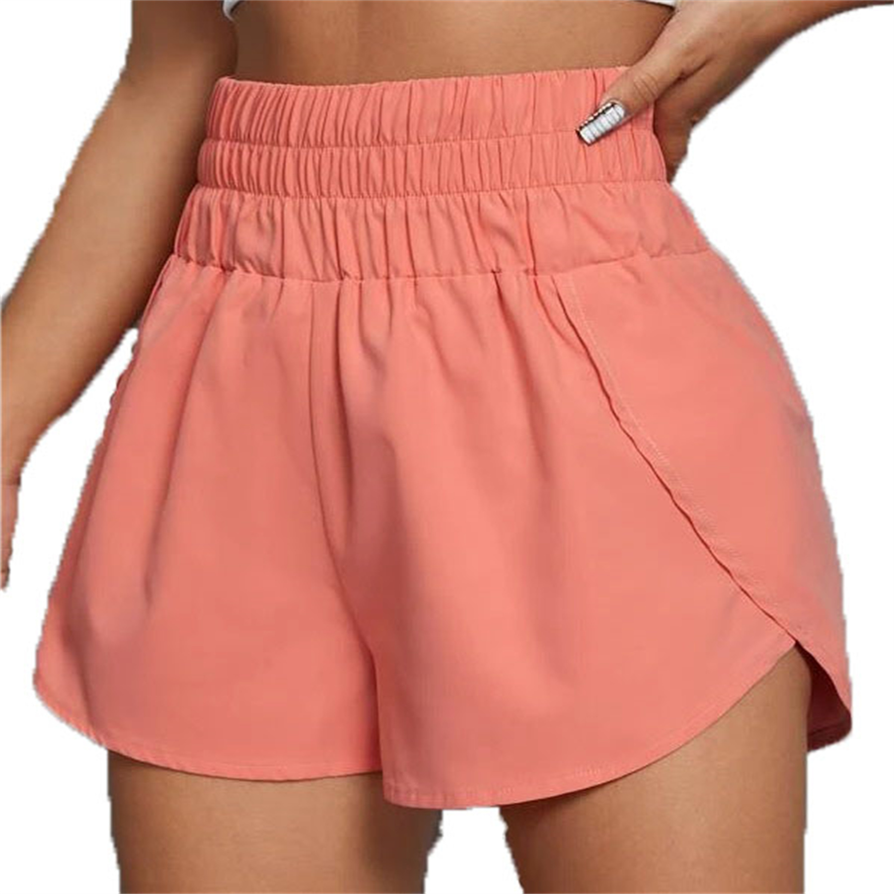 High Waisted Dolphin Running Shorts 8