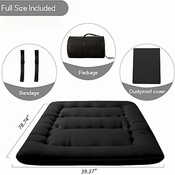 Floor Mattress Futon - Portable Foldable Sleeping Pad 5
