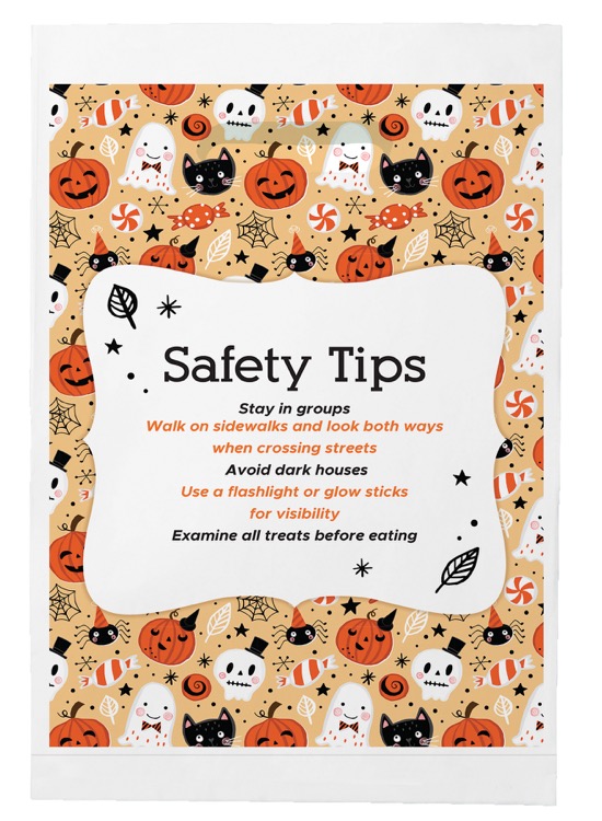 Halloween Scatter Design 3 Merchant Paper Bag (9" x 13" x 2.5") 3