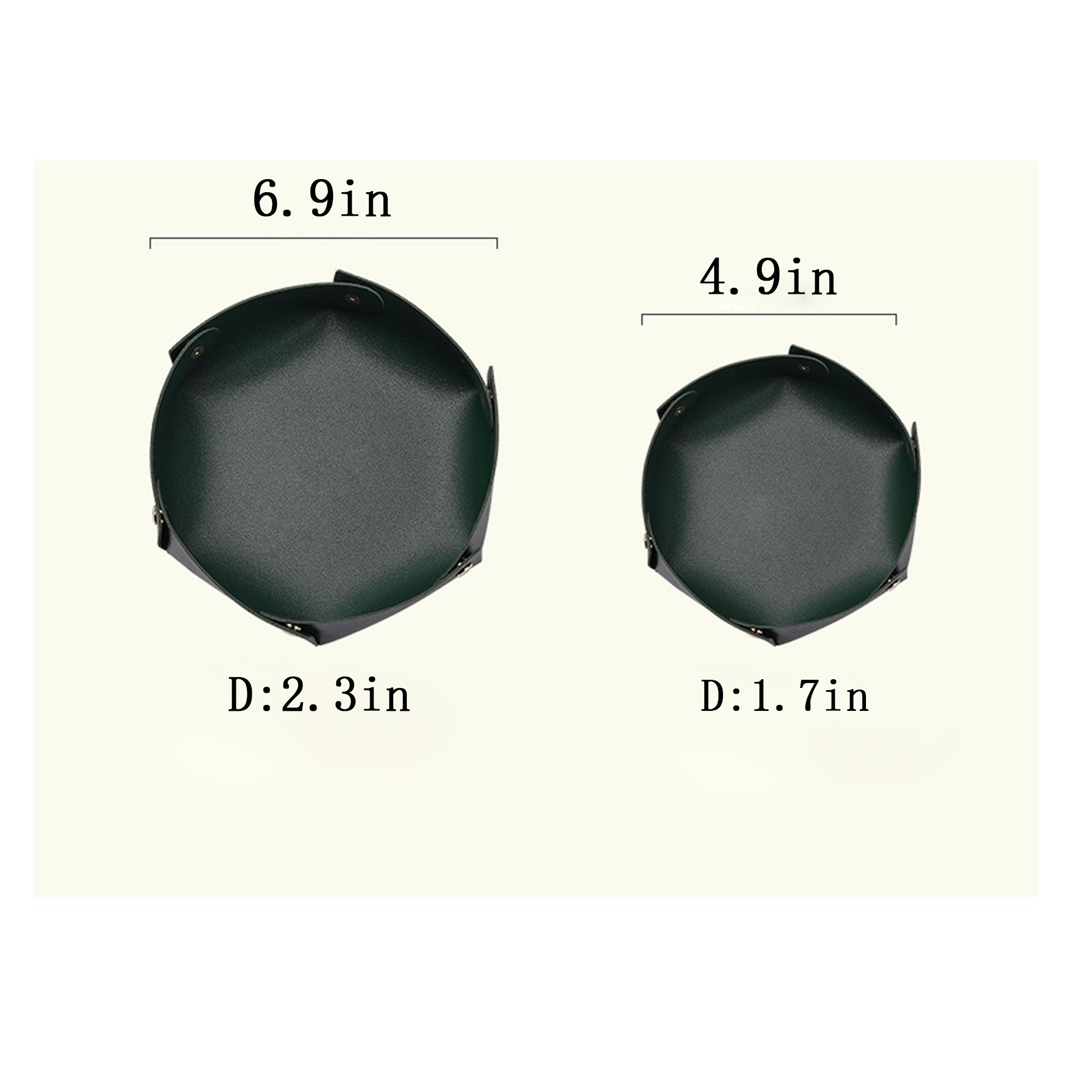 Pvc Durable Circular Foldable Storage Tray ?C Thick And Versatile 2