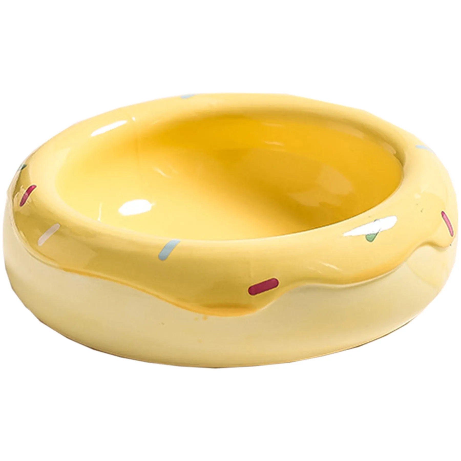 Ceramic Slanted Cat Food Bowl 9